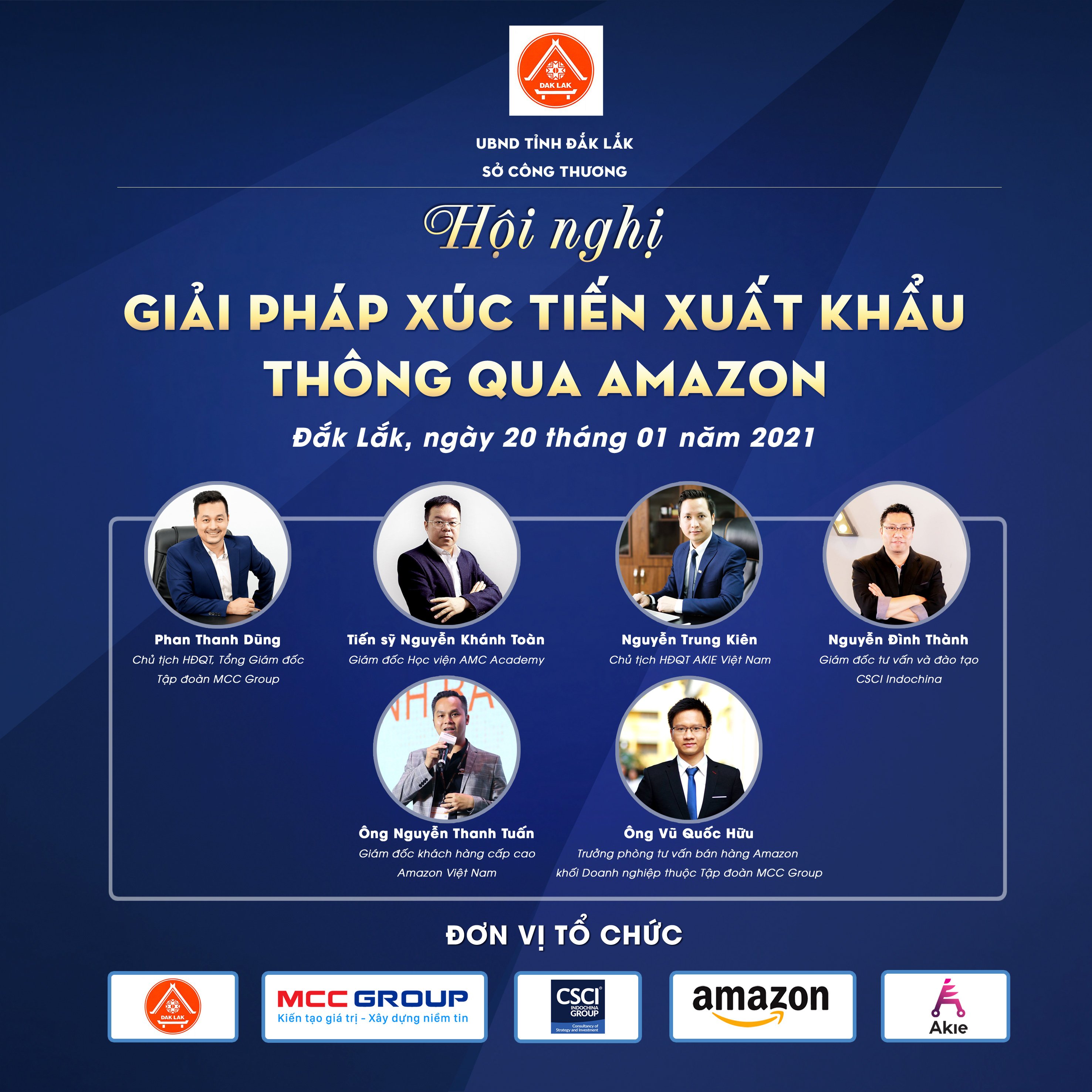 Các chuyên gia tham gia hộinghị: “Giải pháp xúc tiến xuất khẩu thông qua Amazon” tại Đắk Lắk